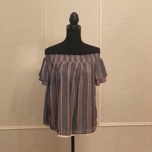 Off the Shoulder Babydoll Top